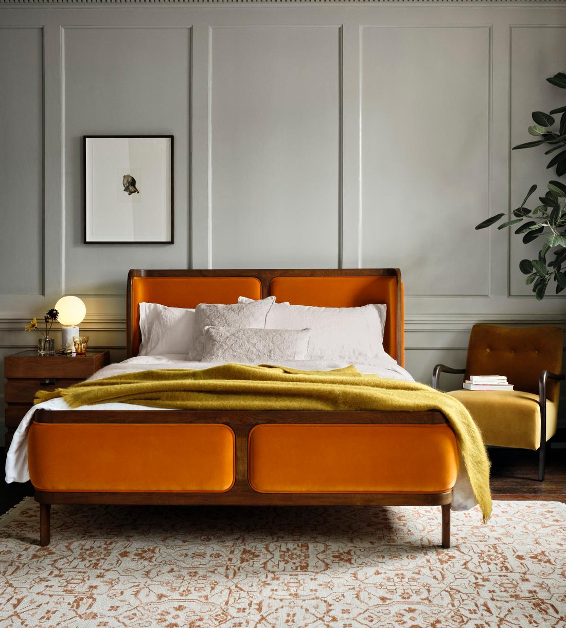 Belsa Bed - King - Tangerine - Lifestyle - Image 1