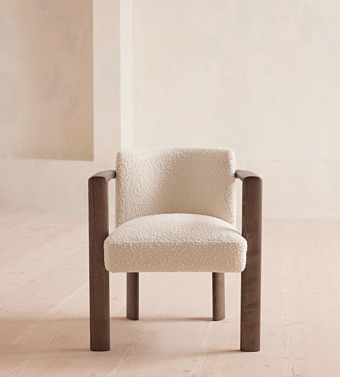 Aria Dining Chair - Boucle - Cream - Listing - Image 2