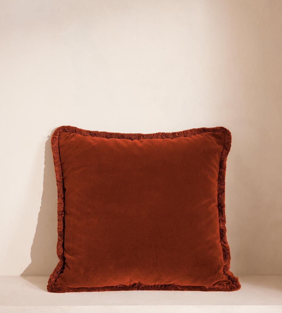 Margeaux Square Cushion - Rust - Listing - Image 1