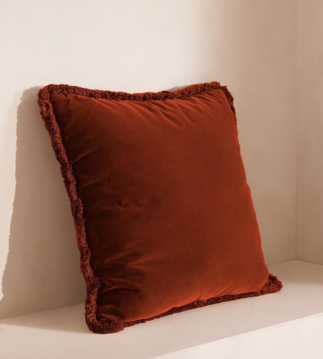 Margeaux Square Cushion - Rust - Listing - Image 2