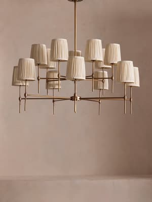 Isobella Chandelier - Antiqued Brass - Large - Hover Image