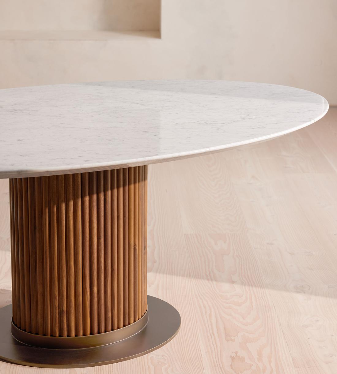 Murcell Oval Dining Table - Carrara Marble - Images - Image 5