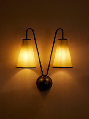 Clarke Wall Light - Blackened Brass - Hover Image