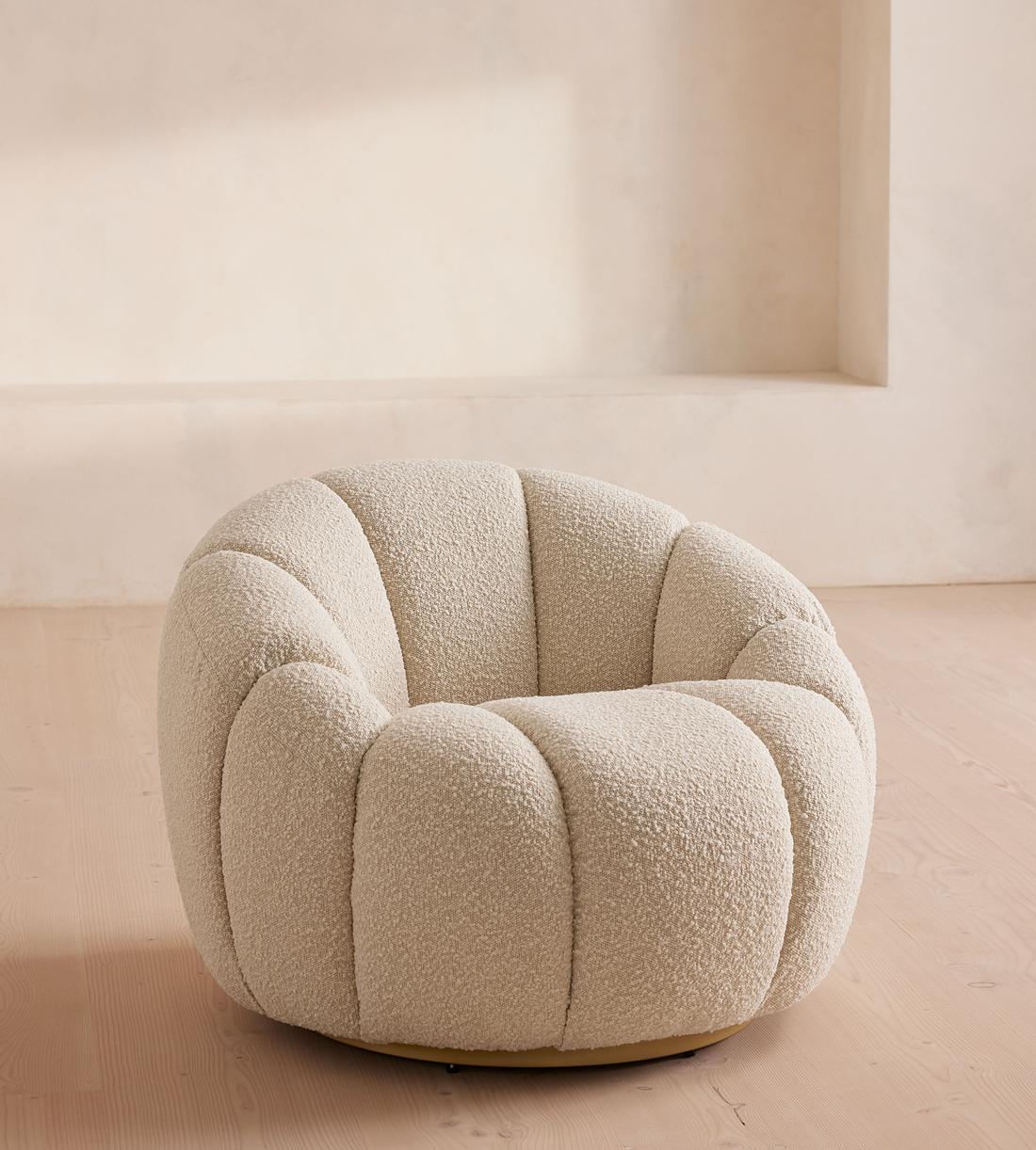 Garret Armchair - Boucle - Natural  - Listing - Image 1