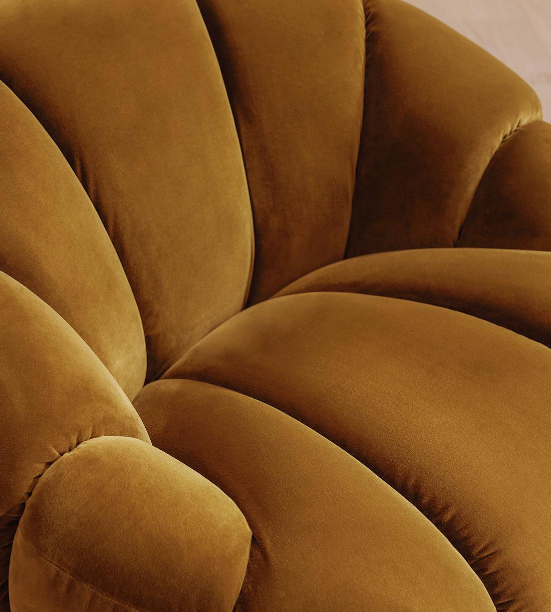 Garret Armchair - Velvet - Mustard - Images - Image 6