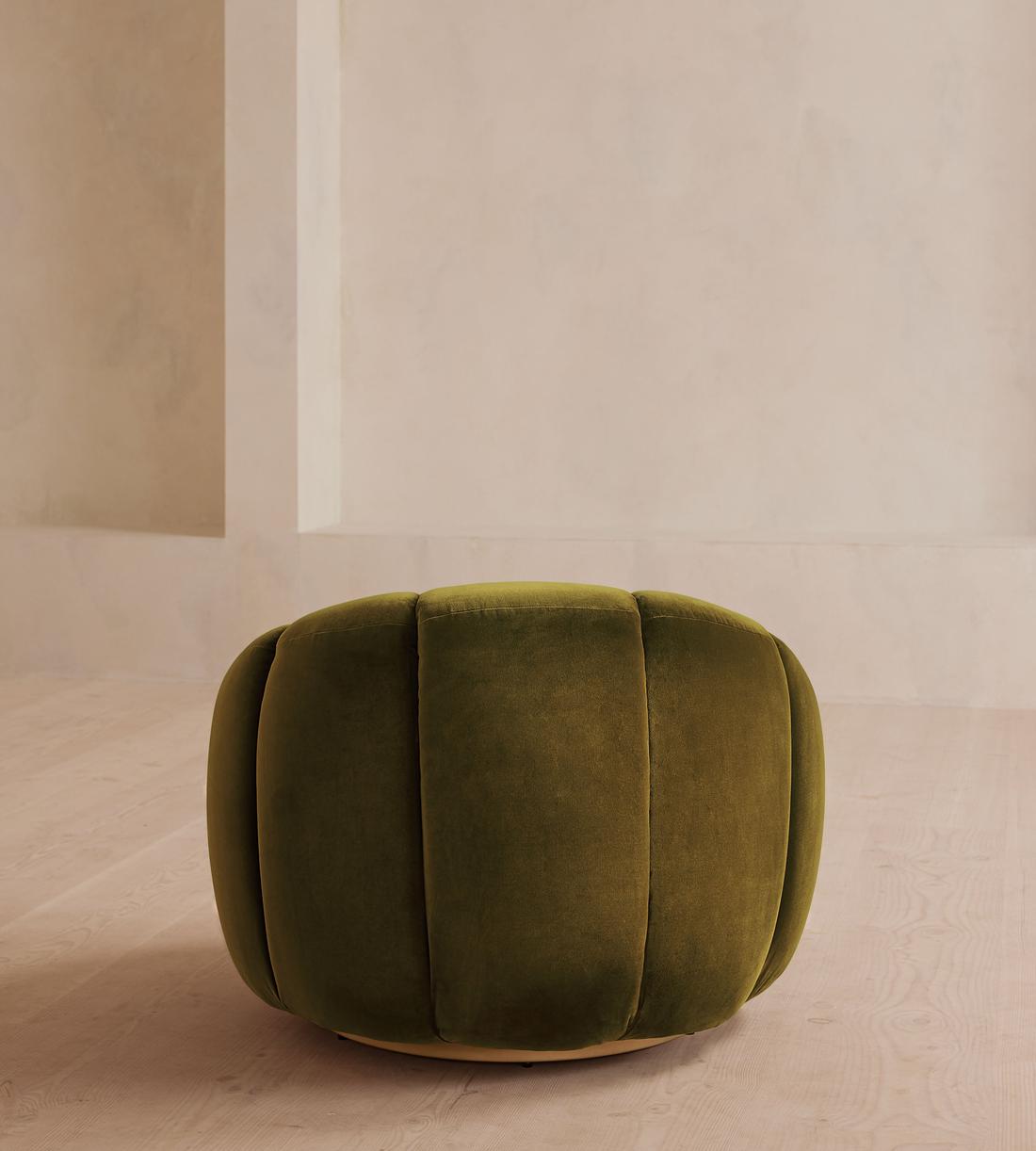 Garret Armchair - Velvet - Olive - Images - Image 4