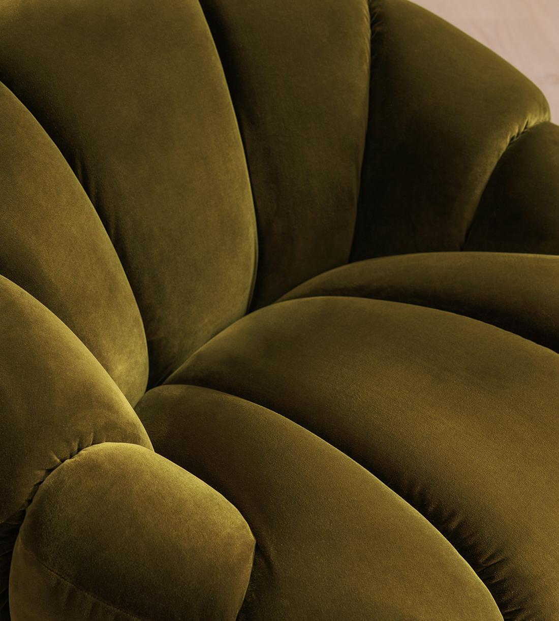 Garret Armchair - Velvet - Olive - Images - Image 5