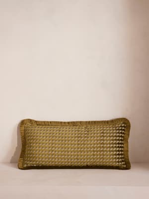 Charis Oblong Cushion - Ochre - Listing Image