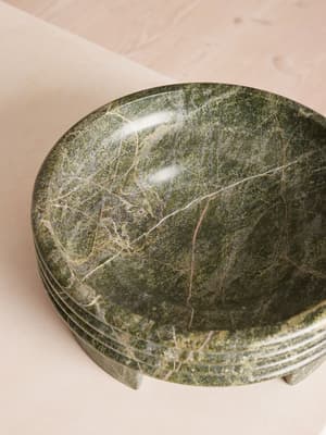 Charlecote Marble Bowl - Forest Green - Hover Image