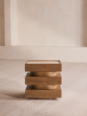 Flynn Side Table - Lacorado Marble - Listing Image