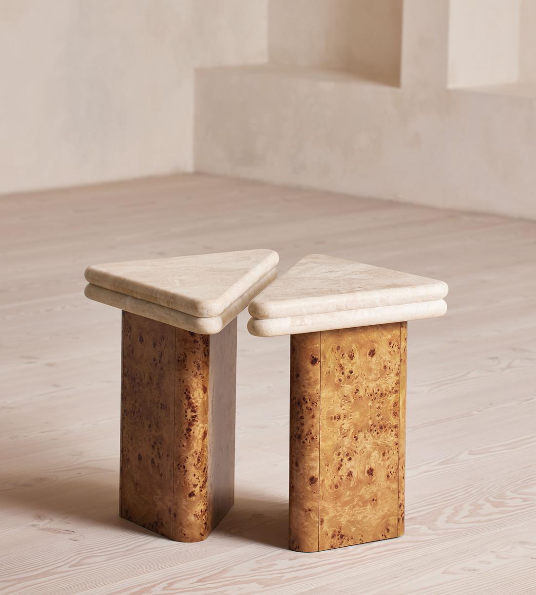 Gia Side Table Set - Roya Diana Marble - Listing - Image 2