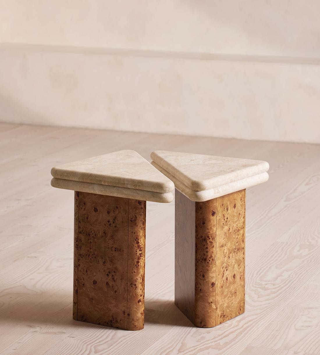 Gia Side Table Set - Roya Diana Marble - Listing - Image 3