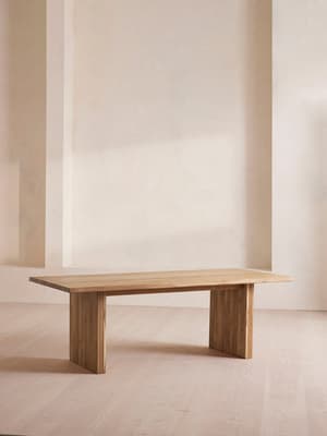 Matis Dining Table - Brown Oak 240cm - Hover Image