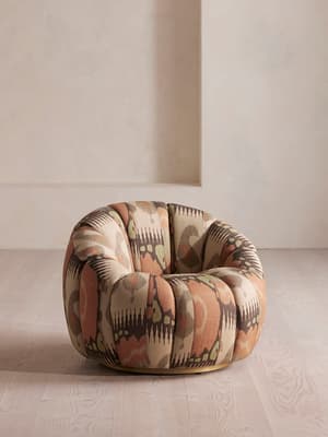 Garret Armchair - Floral Ikat - Hover Image