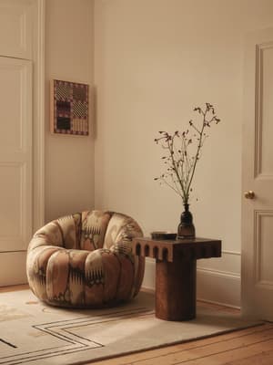 Garret Armchair - Floral Ikat - Listing Image