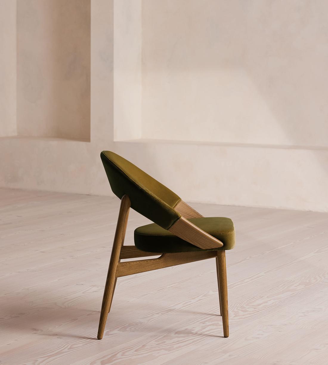 Lachlan Dining Chair - Velvet - Olive - Images - Image 3