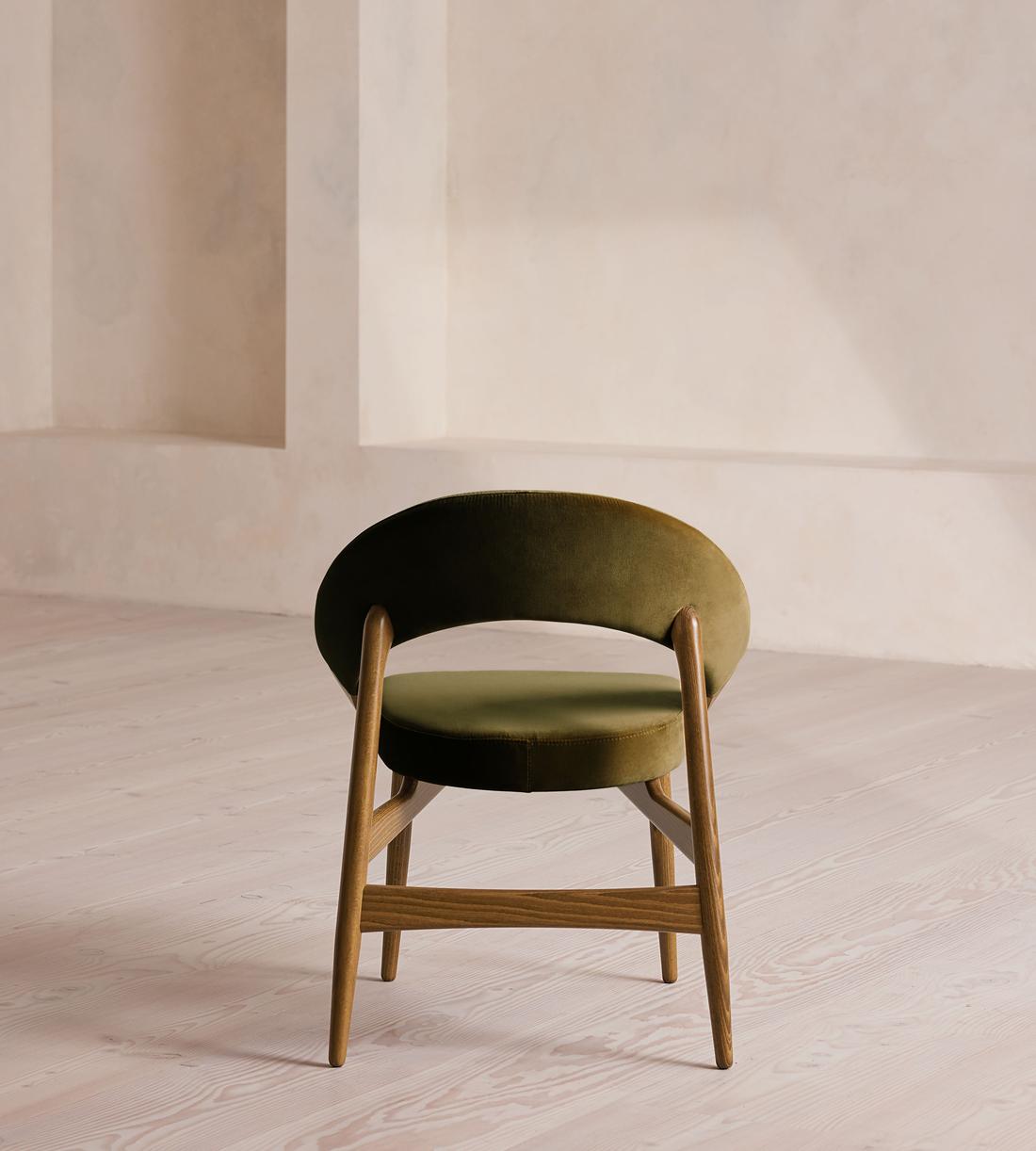 Lachlan Dining Chair - Velvet - Olive - Images - Image 4