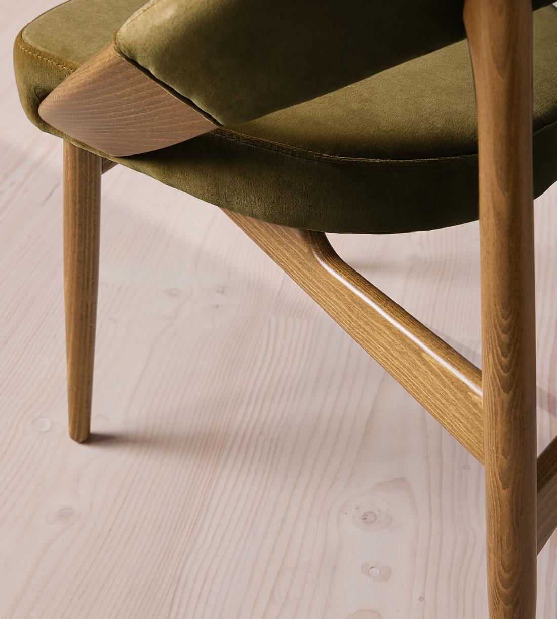 Lachlan Dining Chair - Velvet - Olive - Images - Image 5