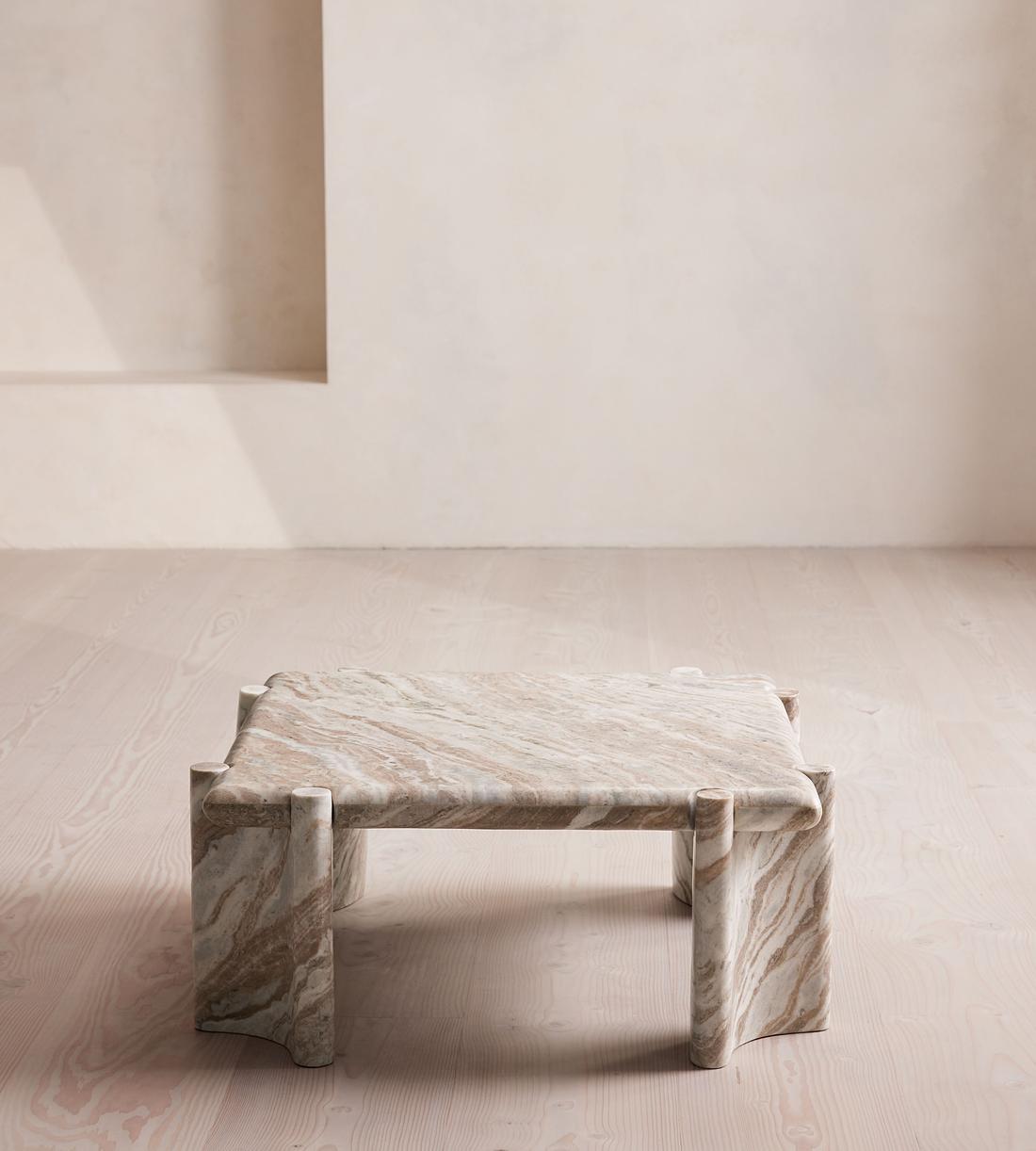 Lorella Coffee Table - Terra Bianca Marble - Listing - Image 1