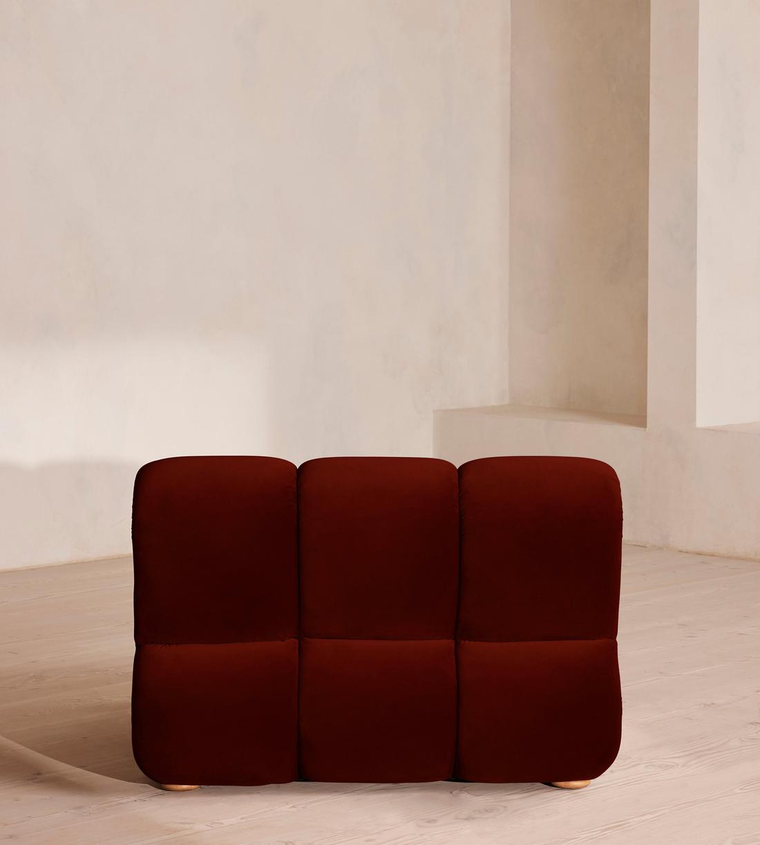 Noelle Modular Armchair - Velvet Rust - Images - Image 4