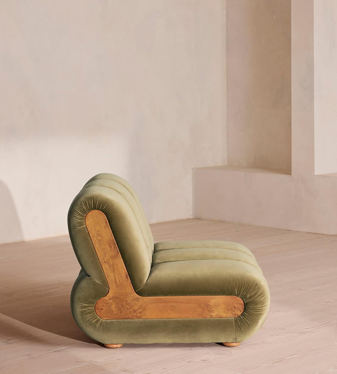 Noelle Modular Armchair - Velvet Lichen - Images - Image 3