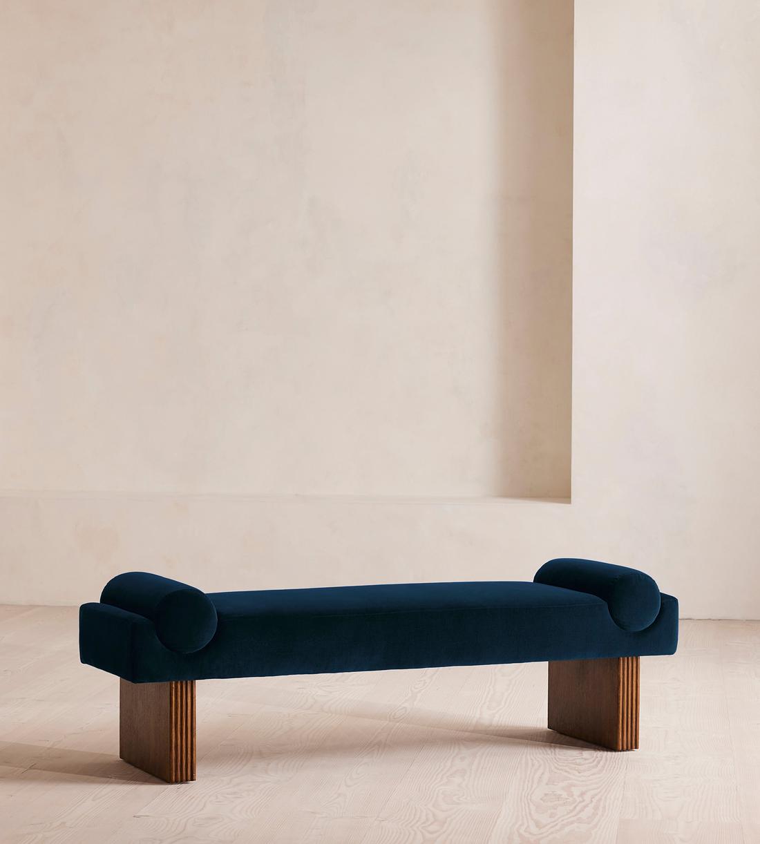 Esther Bench - Velvet - Royal Blue - Listing - Image 1