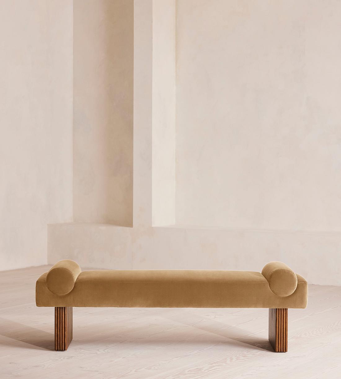 Esther Bench - Velvet - Camel - Listing - Image 2