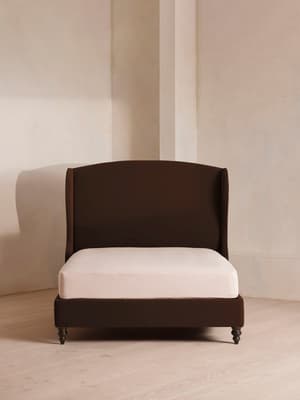 Rivas Bed - King -  Velvet - Chocolate - Hover Image