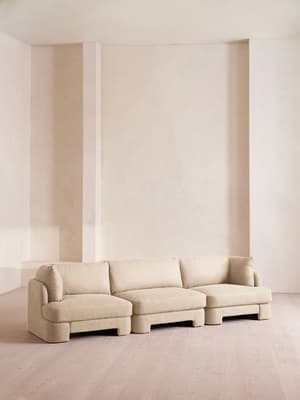 Odell Modular Sofa - Four Seater - Linen - Bisque - Hover Image