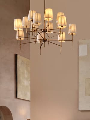 Isobella Chandelier - Antiqued Brass - Large - Listing Image