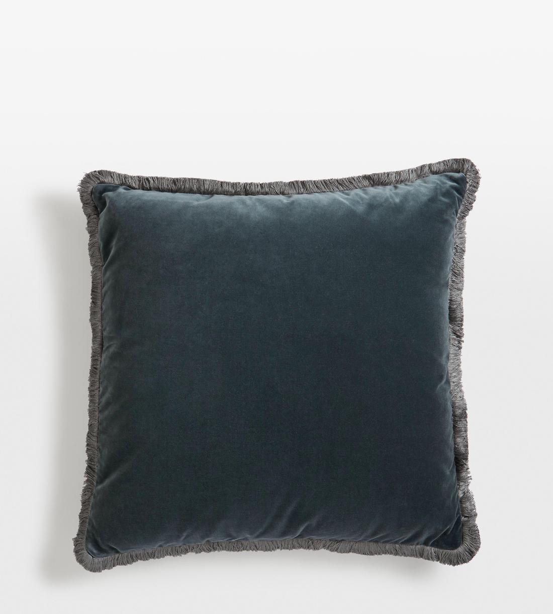 Margeaux Large Square Cushion - Grey Blue - Listing - Image 1