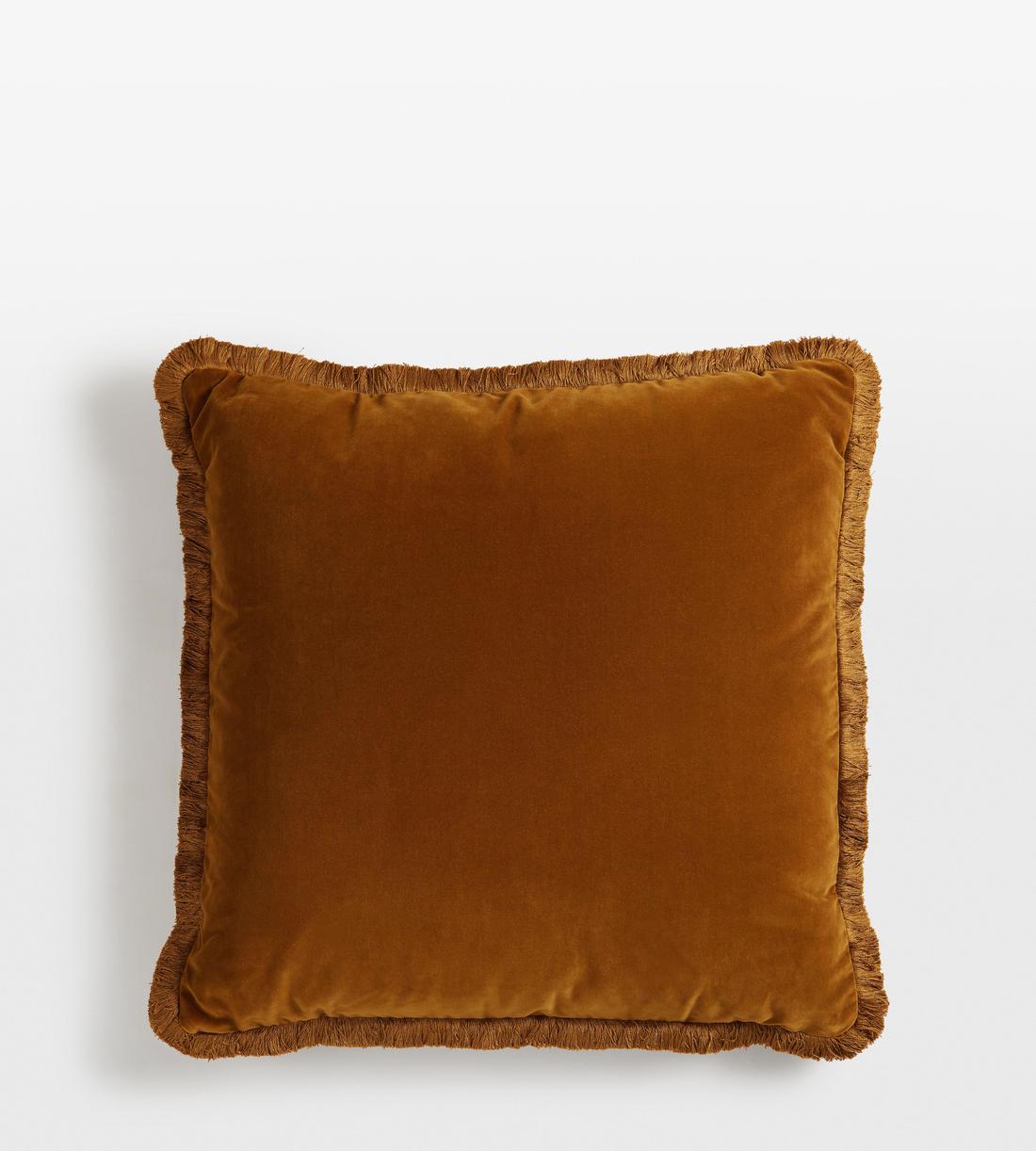 Margeaux Large Square Cushion - Mustard - Listing - Image 1