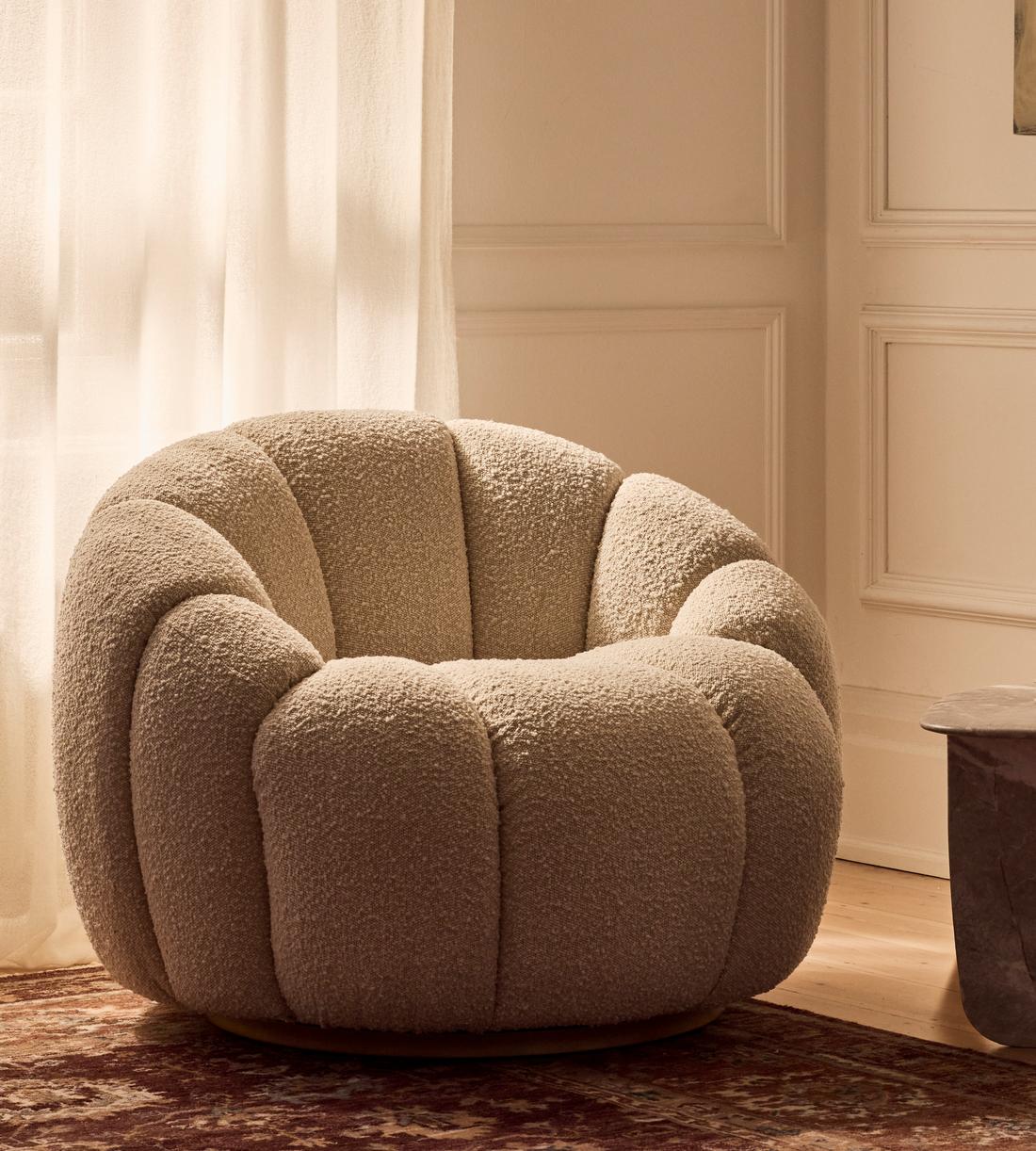 Garret Armchair - Boucle - Natural  - Lifestyle - Image 3